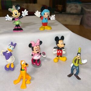 Lot of 70 Disney Characters - 2-3” Figures, Mini Cake Toppers & Larger Figures